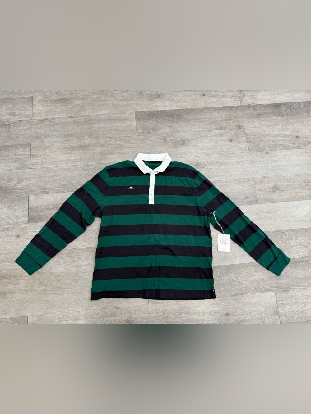 Radmor Long Sleeve Rugby Polo Shirt Golf Stripe Men Size XXL Brand New